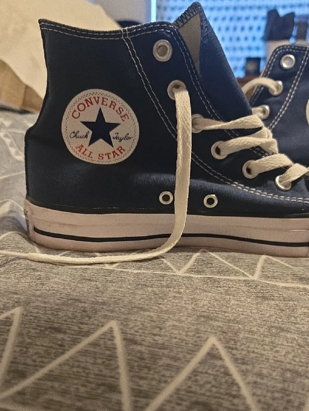 Converse Kids Chuck Taylor High Top Sneakers - Navy, White